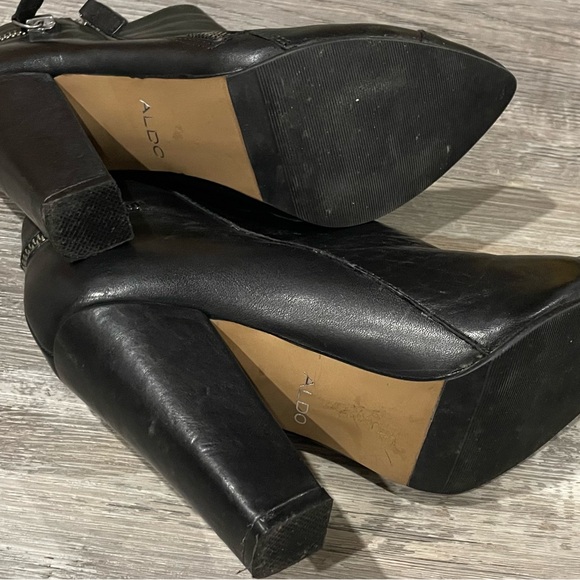 Aldo leather ankle boots, size 6.5 - Picture 6 of 8